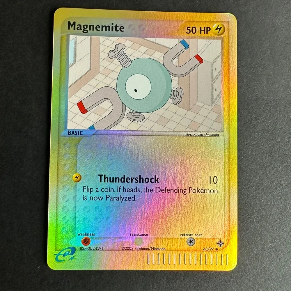 Pokemon TCG Magnemite 63/97 EX Dragon Common Reverse Holo NM/LP